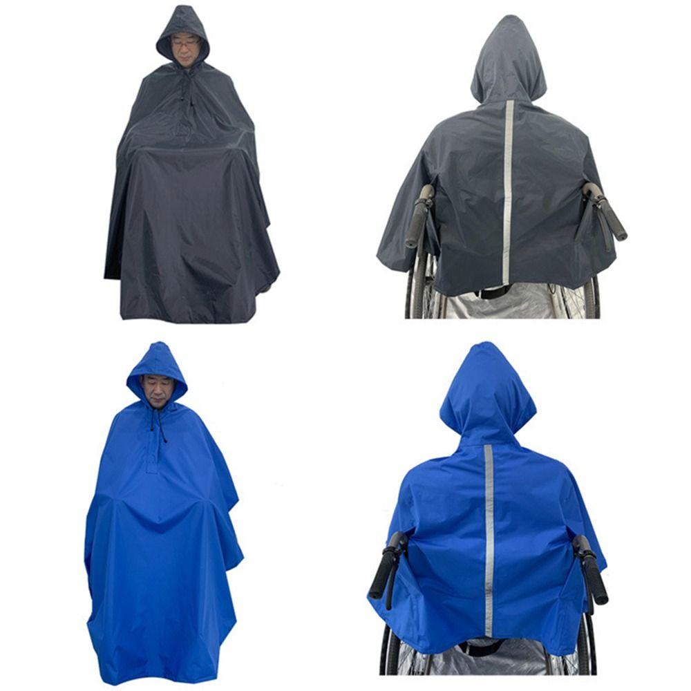 Wiederverwendbarer Rollstuhl-Wasserdichter Poncho Packbare Regenabdeckung für Rollstuhl Senioren