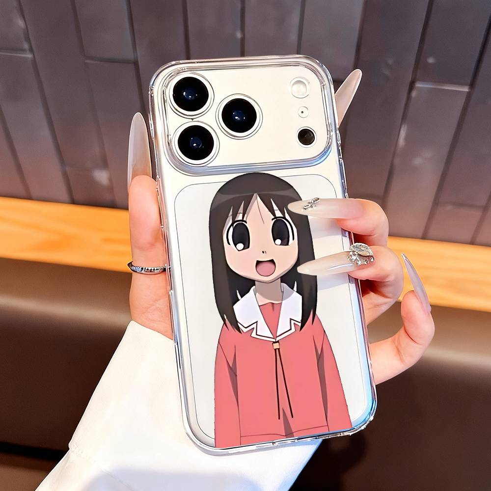 KASUGA AYUMU Azumanga Daioh Phone Case For iPhone 7,17,16,15,14,13,12,11 Pro,Max,Plus,XR,Mini,E Clear Full-coverage Soft Cover