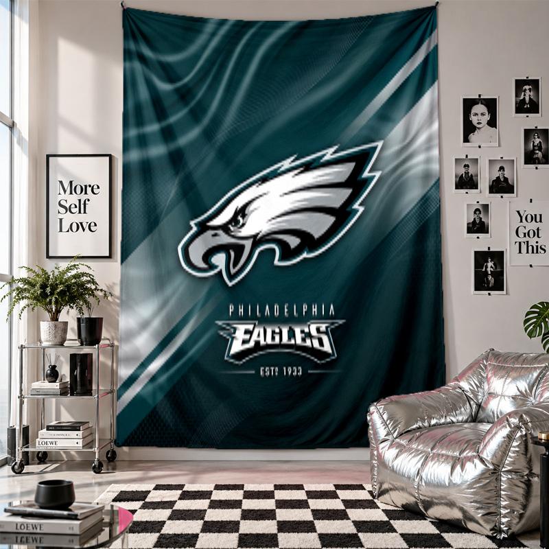 Philadelphia Eagles Wall Tapestry Home Decor Wall Hanging Cloth for Bedroom Living Room Background