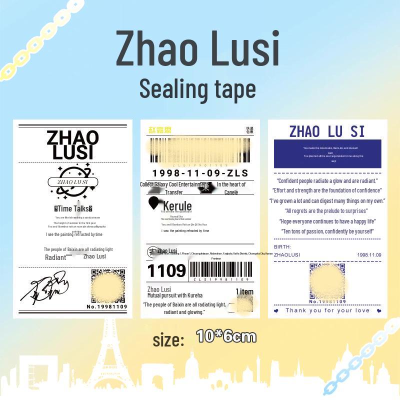 Zhao Lusi Small Journal & Shopping List Stickers Blue (30 pieces)