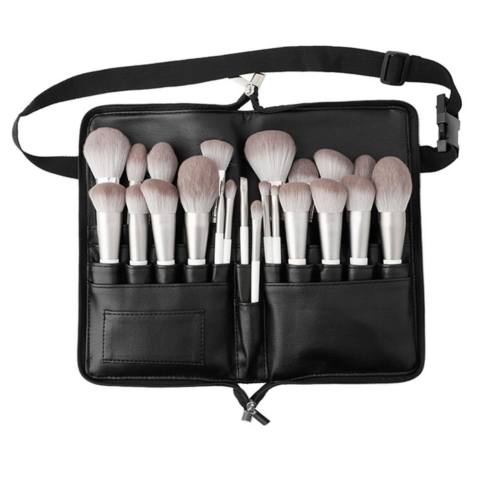 Składany saszetka kosmetyczna 24 kieszenie Torba do przechowywania narzędzi do makijażu Organizer na pędzle podróżne Kobieta