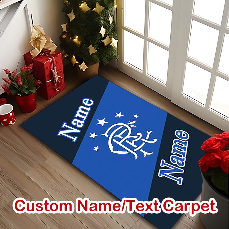 1pc Digital Printed Chair Rug for Home Office Use, Rangers Football Club (2) Carpet Appropriate for All Seasons, Soft Area Carpet