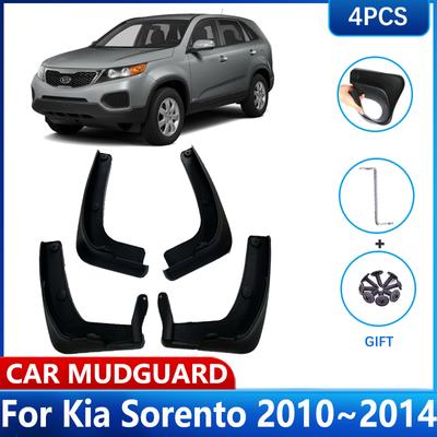 For Kia Sorento XM Accessories 2010~2014 4x Car Mudguards MudFlaps Front Rear Wheel Fender Mud Guards Splash Flap 2011 2012
