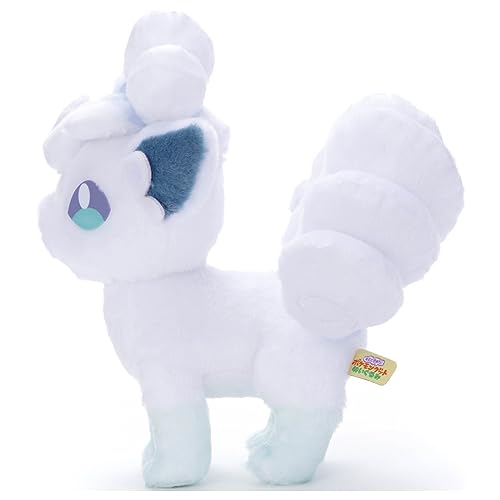 Takara Tomy Arts Pokemon I Choose You! Pokemon Get Plush Toy: Vulpix (Alola Form) Plush Toy, Approximately 23cm Tall
