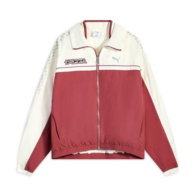 Puma T7 FW25 Pace Ahead Zweiteiliger Look Rennstil Fleece Warm Winddicht Wasserabweisend Feuchtigkeitsableitend Locker Langarm Jacke 636082-27