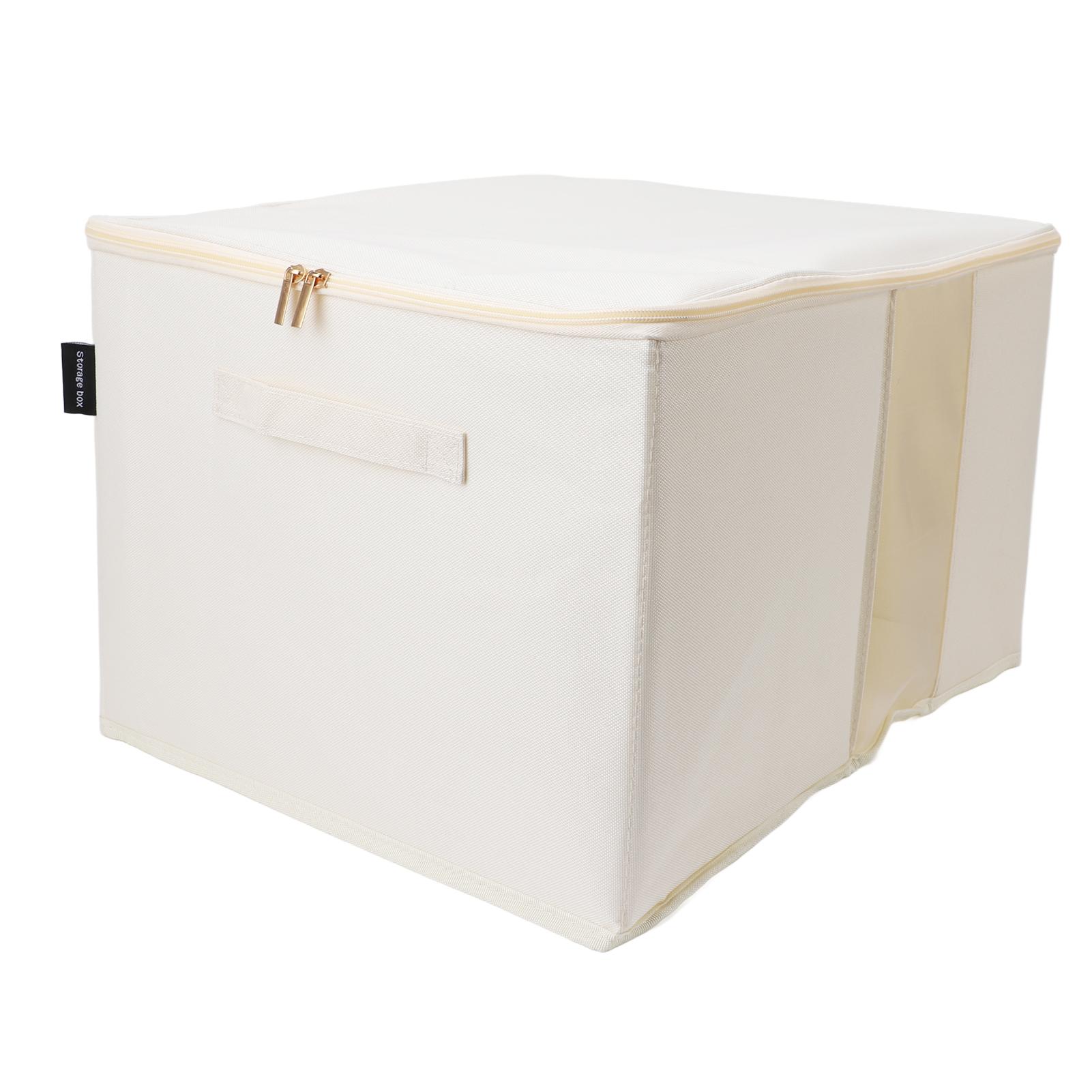 Clothes Storage Bins Oxford Cloth Visible Clear Window Large Capacity Foldable Closet Organizer for Quilts Clothes Type 2