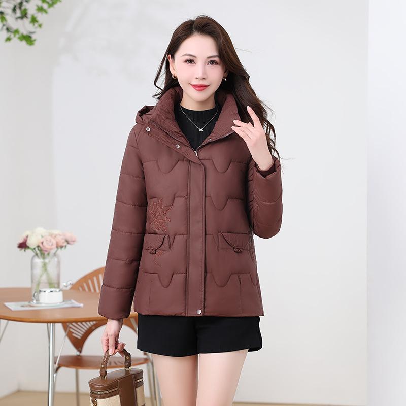 New Fall/Winter 2025 Hooded Bread Jacket Short Thickened Jacket for Cotton Women