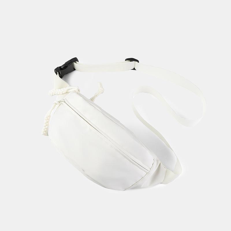 

Trend Crossbody Breast Bag Canvas Casual Bag Women s Tide Summer Sports Niche Versatile Fanny Bag белый