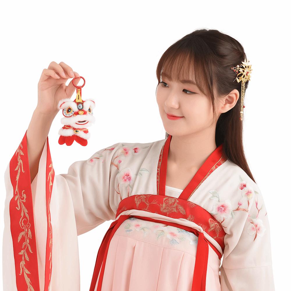 Year of Horse Lion Dance Pendant Awakened Lion Chinese New Year Gift Small Gift