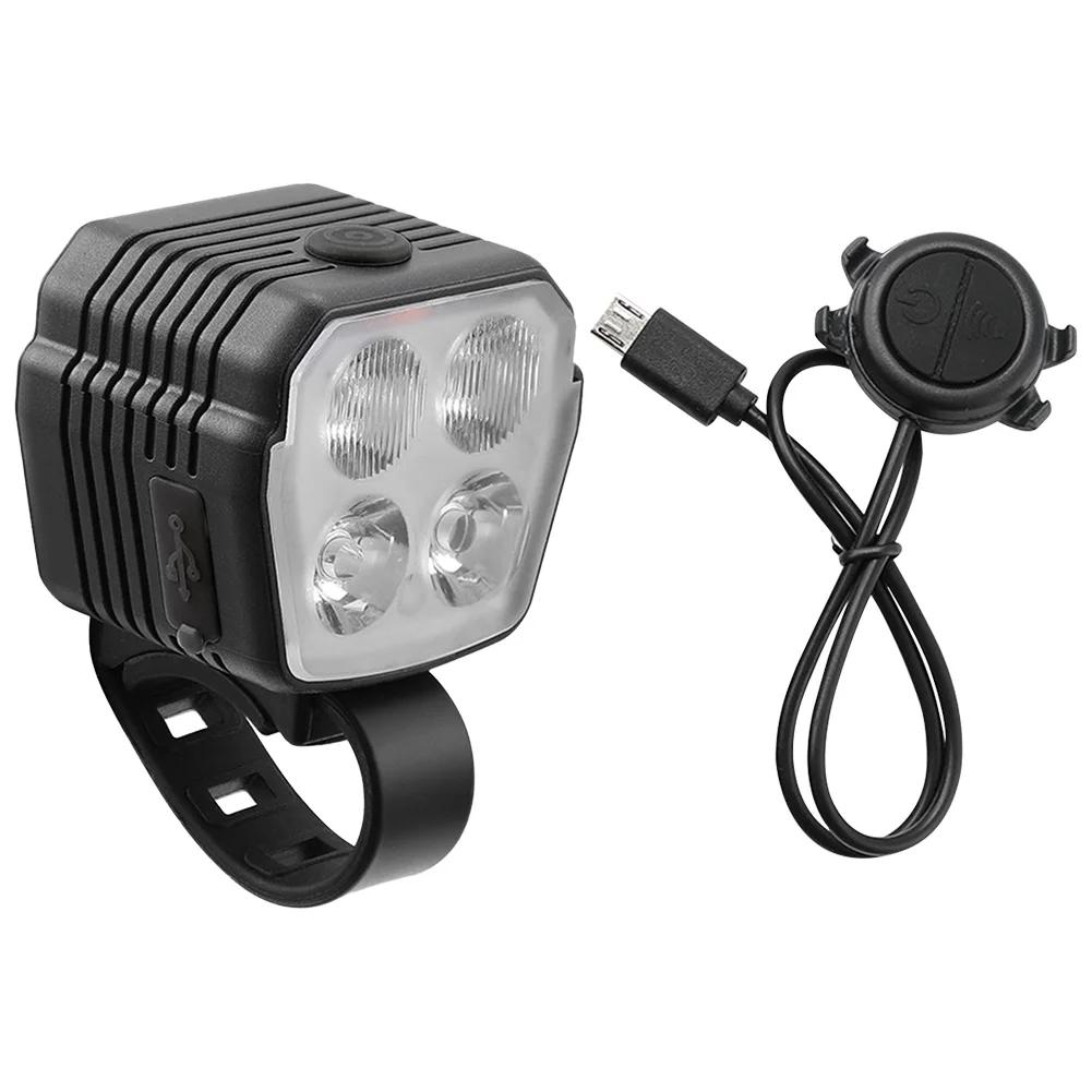 LED Bike Front Light Front Bike Headlight USB Charging with Horn Cycling Safety Flashlight 7 Light Modes for Night Riding