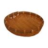Natural Handwoven Bamboos Storage Basket for Multipurpose Kitchen Use Fruit and Nut Container with Nonslip Bottom
