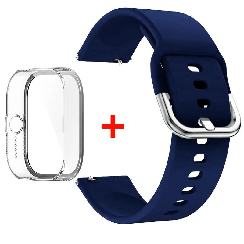 Watch Band + Protector Case for CMF By Nothing Watch Pro Strap Sports Silicone Replacement Wristband Correa for CMF Watch Pro Bracelet Belt 22mm