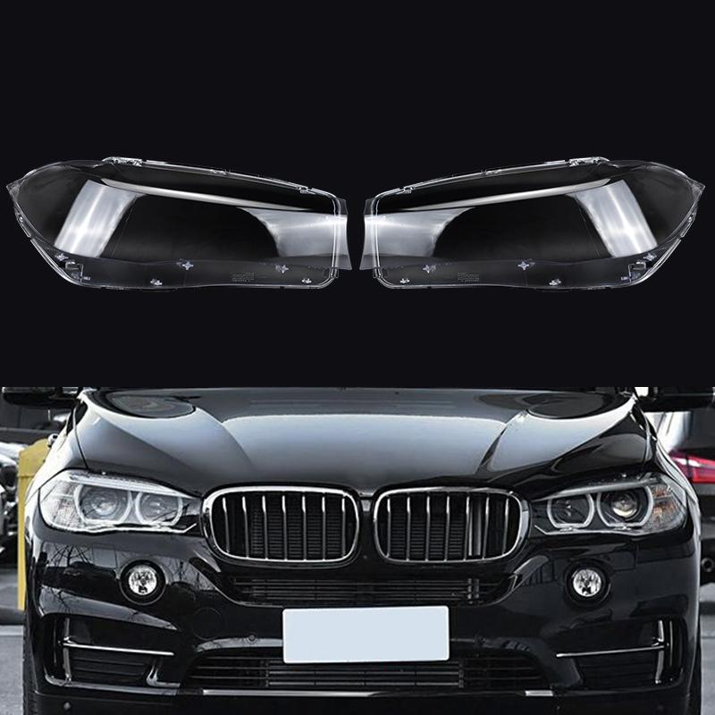 For BMW X5 X6 F15 F16 2014-2018 Car Front Headlight Shell Lens Lights Glass Transparent Lampshade Lamp