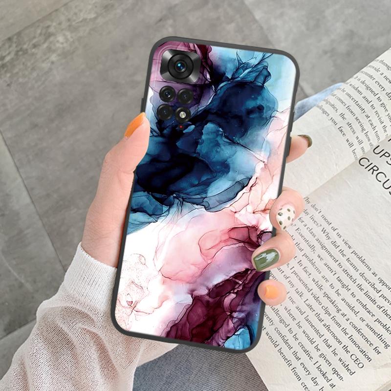 Marble Pattern Phone Case For Redmi Note 11 Pro Protective Cover Case Pink Silicon Soft Funda For Xiaomi Redmi 13C Note 13 4G