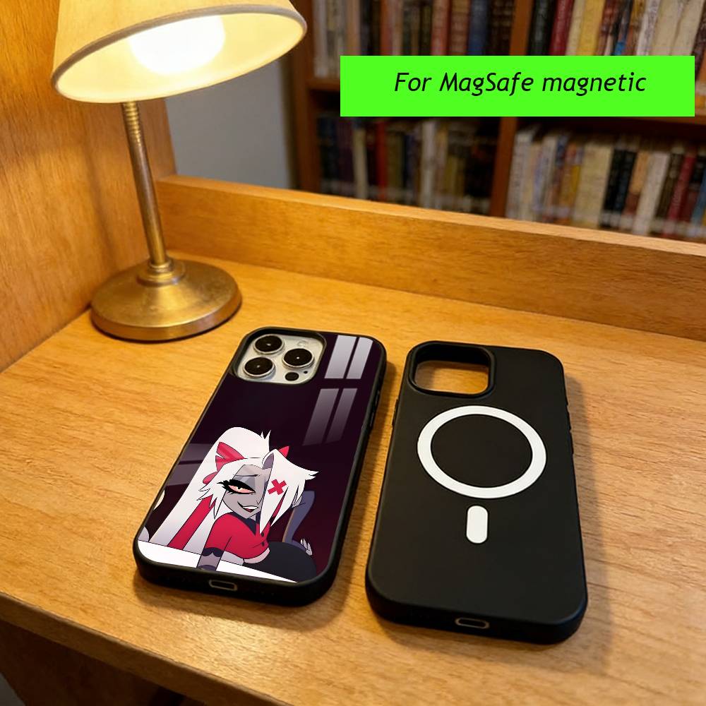 Hazbin Hotel Vaggie Phone Case For iPhone17,16,15,14,13,12,11 Plus,Pro Magnetic with Magsafe Wireless Charging