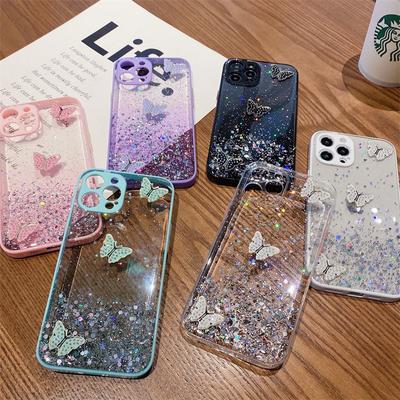 Applicabile a Custodia per Cellulare IPhone16Promax Protezione Occhi Rosa Flash Farfalla 1413 Apple 15 Custodia Protettiva Lusso