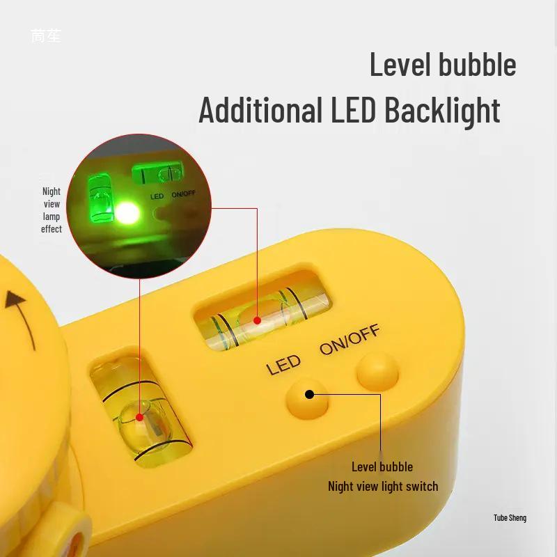 LV06 Wielofunkcyjny Obrotowy Poziom Laserowy z Uchwytem i Projektorem Linii Podczerwonej