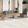 VidaXL Garden Lounge Set with Cushions 9 Pcs, Patio Sofas, Patio Furniture Set, Outdoor Furniture, Mix 3255912