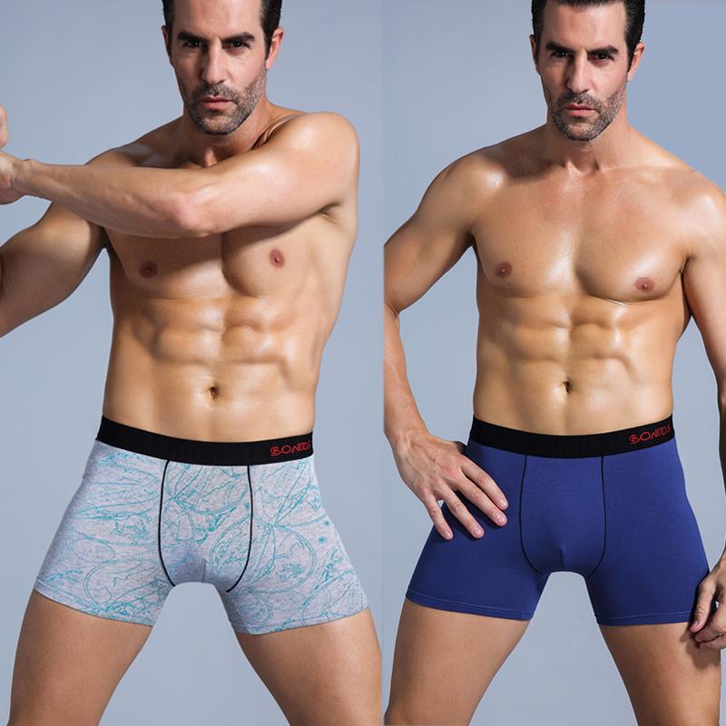 BONITOS 3ks sexy pánské kalhotky ventilační boxerky pro pánské spodky Bavlněné pánské spodní prádlo Značka
