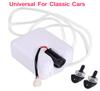 Universal 12V Metal White Car 2 Pin Windshield Washer Reservoir Pump Bottle Tank Kit Jet Switch Clean Tool For Classic Cars