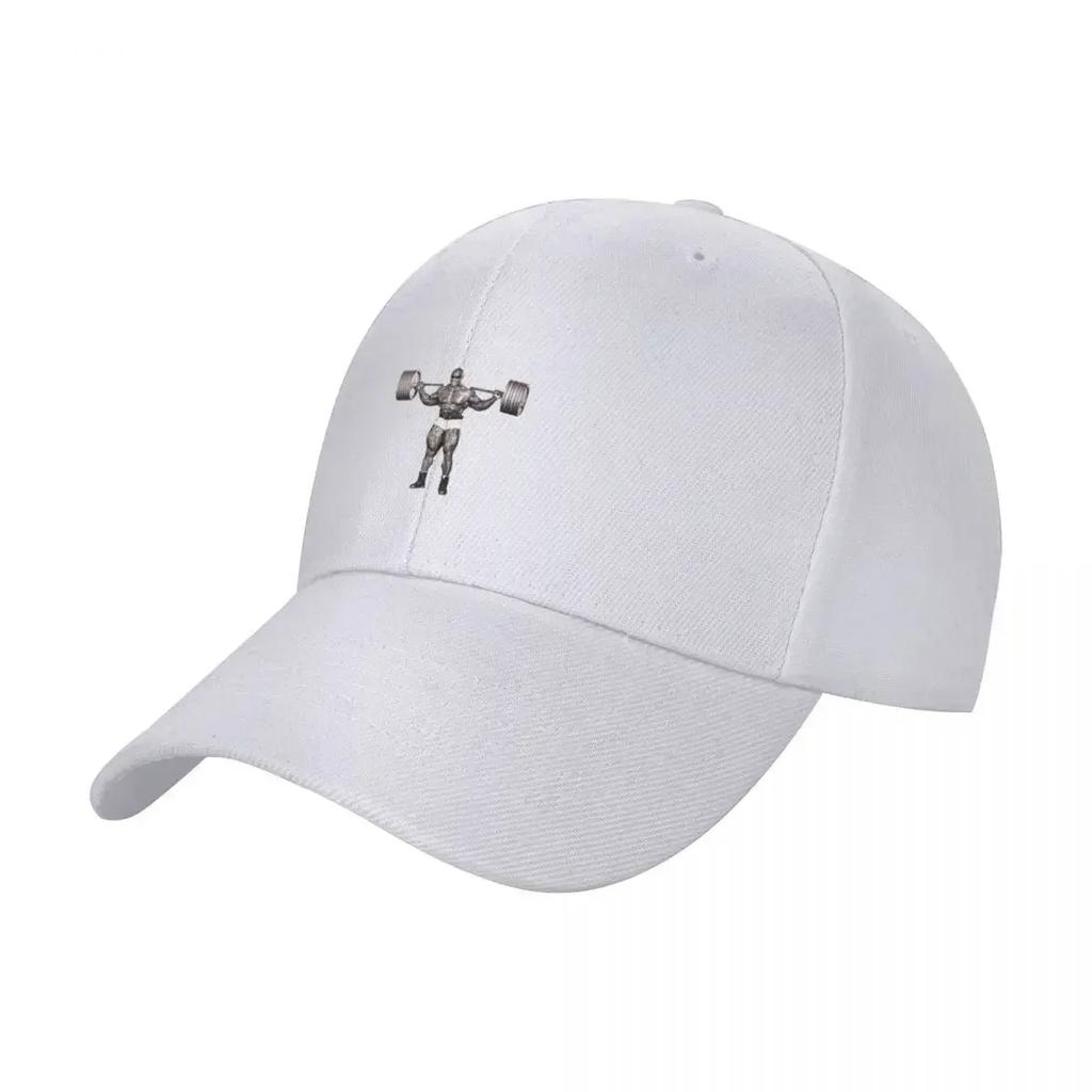 Ronnie Barbell Squats Baseball Cap Wild Ball Hat Beach Bag Vintage Mens Baseball Womens