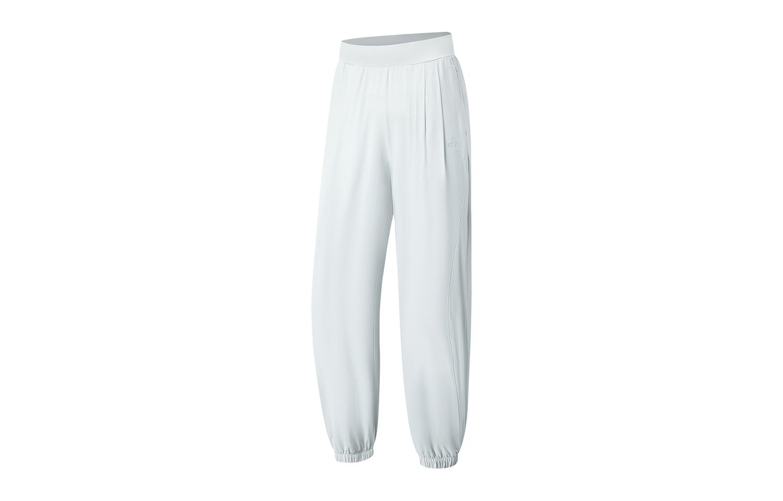 Li Ning Fitness Series Knitted Sweatpants Women s Coin Gray Moderate Cuffed Pants AKLT542-3 M