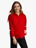 2023 Trendy Women's Solid Color Zipper Hooded Cardigan Jacket with Pockets