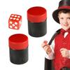 Magic Dice Game Funny Dice Toy Fun Kids Prank Gag Gift, Easy Close-Up Trick Props for Magic Show Practical Jokes