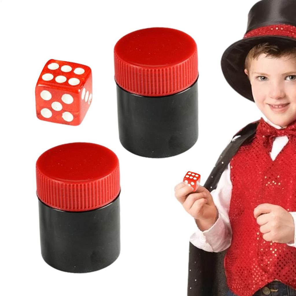 Magic Dice Game Funny Dice Toy Fun Kids Prank Gag Gift, Easy Close-Up Trick Props for Magic Show Practical Jokes