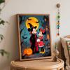 Disney Mickey Minnie Pumpkin Moon Art Kit Handmade Painting Diy Home Decoration
