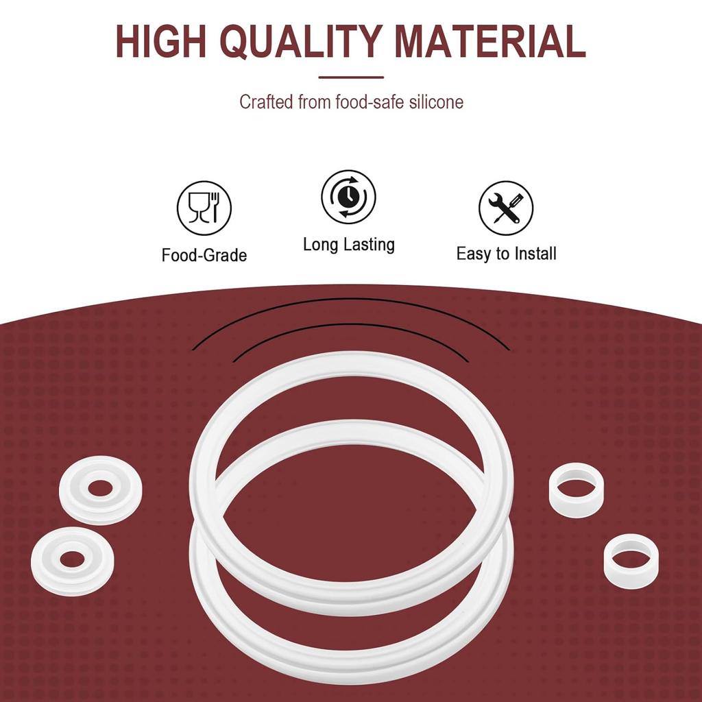 Replacement Gaskets Compatible with Thermos Stainless King 16 Ounce Travel Tumblers, Travel Tumbler Lid Replacement Fits Thermos Travel Mug, Silicone