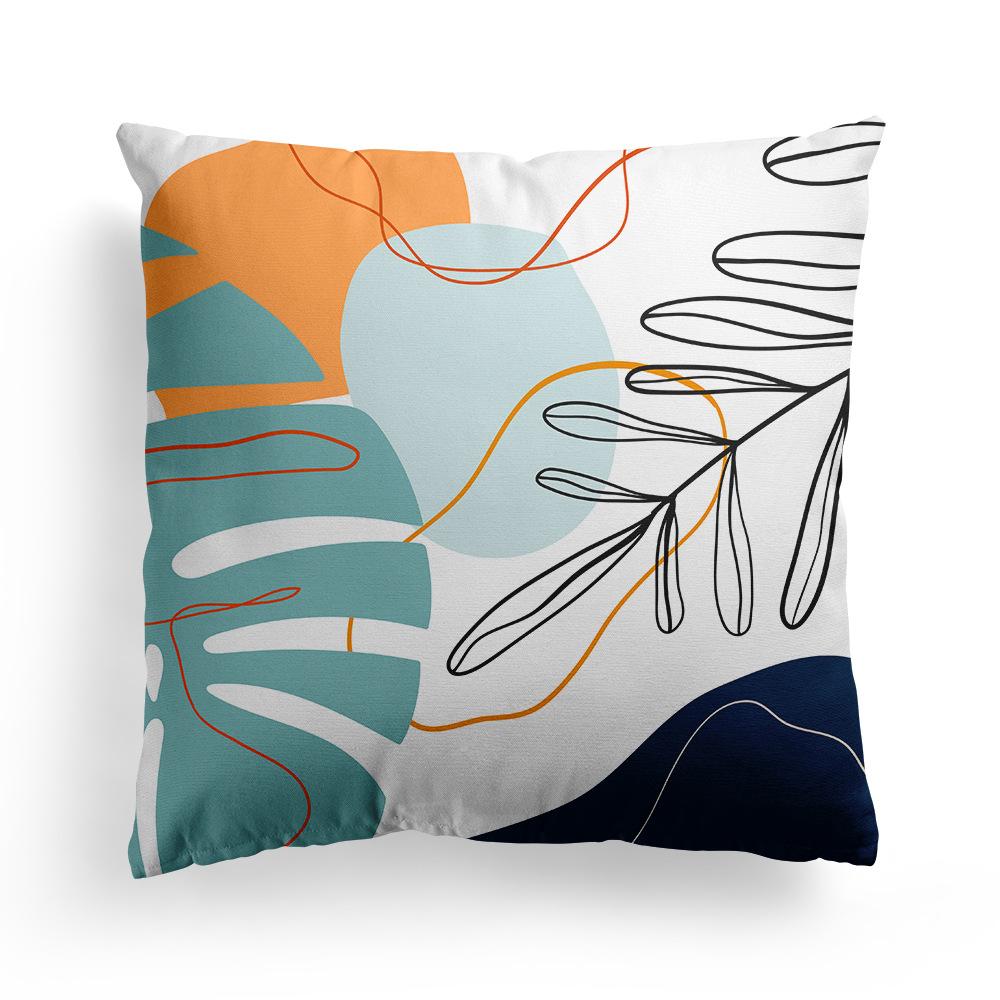 New Nordic Abstract Art Pillowcase Beauty Floral Leaves Home Sofa Bedside Pillow Sleeping Pillow Cushion Cover