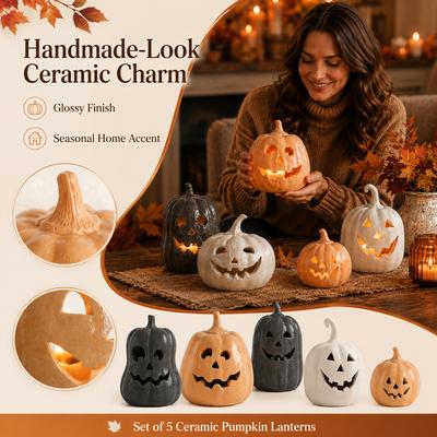 Pumpkin with Lights, Out Ornament for Home Party Table Decor