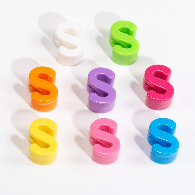 10PCS Colorful 26 Letter Beads 20mm Loose Beads Big Hole DIY Jewelry Making Kit Bracelet keychain for Educators to Learn Letters