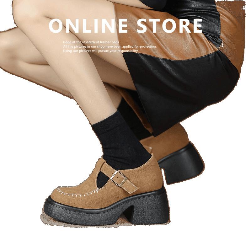 9lm small size height increase women autumn and winter velvet small man thick-soled warm beanie shoes Boken single shoes women