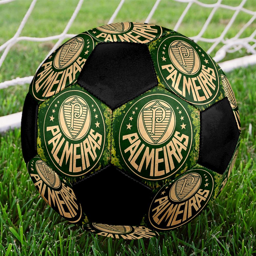SIZE 5 SE Palmeiras Soccer Ball Colorful All Ages Machine Stitched PVC Competition Ready Durable High-Bounce