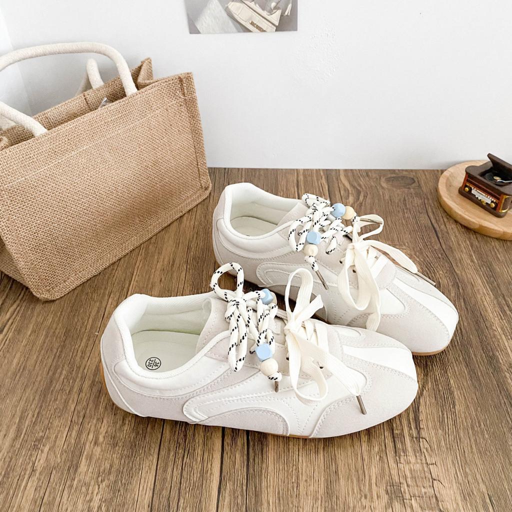 Fashion Women's 2025 New Spring Summer Versatile Sports Leisure Oes Retro Racing Soft Bot Agan Oes Cross Bule Casual Shoes