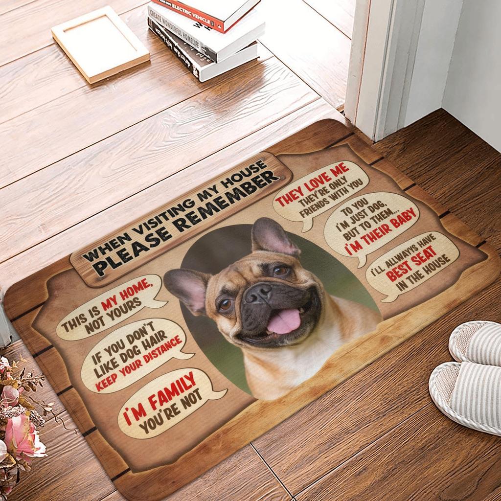 Quando Visitate la Mia Casa Ricordatevi Tappetino Zerbino Cane Jack Russell Terrier Antiscivolo Tappeto Bagno Cucina Soggiorno Tappeto