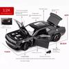 Maßstab 1/24 Dodge Challenger Hellcat SRT Legierung Modellauto Diecast Metall Miniaturauto Ton und Licht Sammlung Kinderspielzeug Fahrzeug
