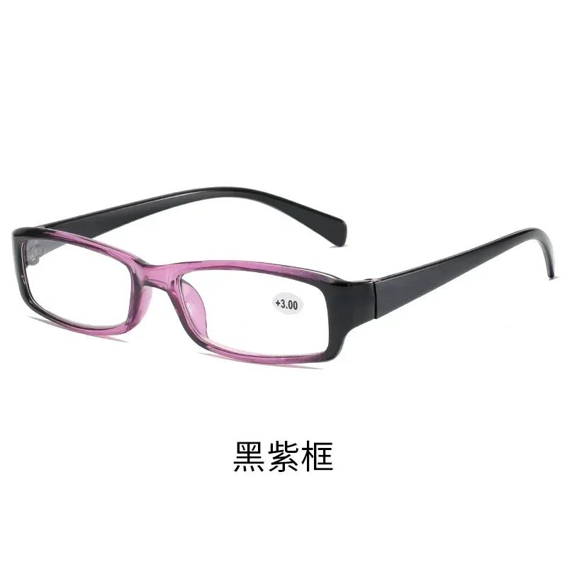 Reading Eyeglasses Rectangle Frame Clear Lens Design Glasses for Man Woman Ultralight Resin HD Presbyopic Eyeglasses