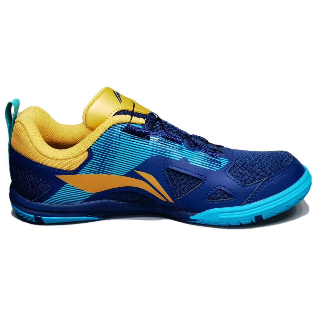 Li-Ning Versatile Simple Durable Breathable Functional Training Low-Top Table Tennis Shoes Unisex Shoes Ancient-Method-Gold-Lake-Blue APPV017-1