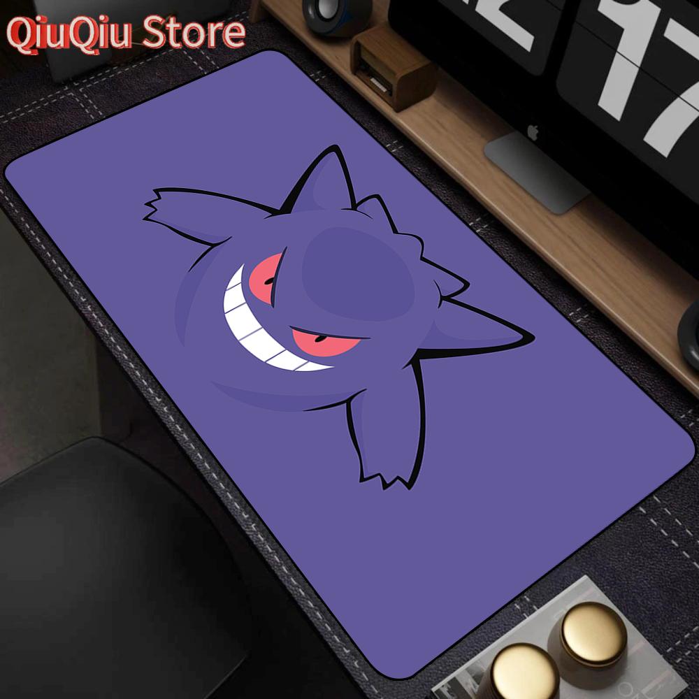 Mouse Pad Laptop Japan Anime Purple Ghost Mousepad PC G-gengar Grande Keyboard Rug Large P-pokemonS Gaming Accessories Desk Mat