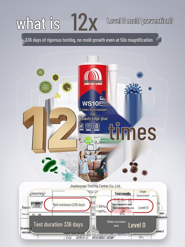 Yuhong Silicone Kitchen & Bathroom Waterproof Mildew-Proof Sealant for Countertops and Basins