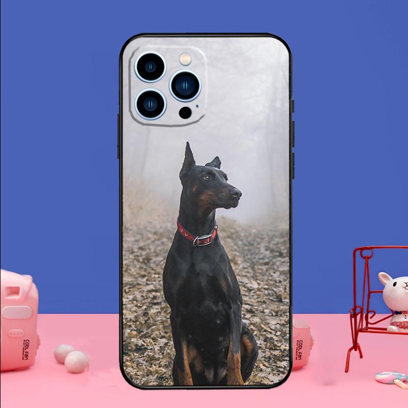 Doberman Dog Phone Case For iPhone 17 16 15 14 13 11 12 Pro Max Plus 13 12 Mini 16e 17 Air Bumper Cover