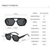 2PACK Fashion Double Bridges Women's Outdoor Travel Fishing Sunglasses Men Big Frame Eyewear Retro Luxury Designer Glasses UV400