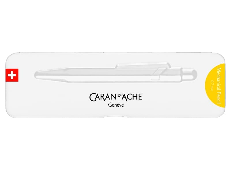 CARAN Mechanical Pencil 849 Color Matte X Yellow Metal Can Officially Imported D'ACHE MF0844-743 0.5mm