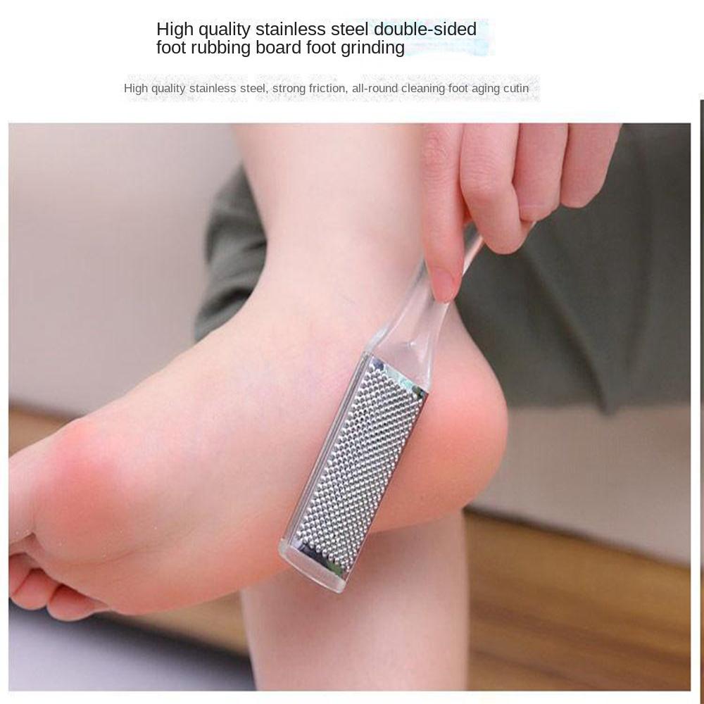 Silver Foot Rasp Stainless Steel Pedicure Tool New Foot Scrubber  for Feet