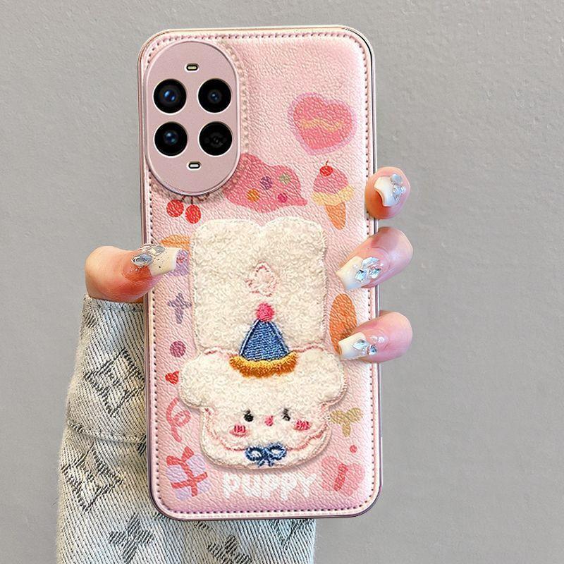 Soft Silicone Phone Case With Lanyard Nova 13 12 Pro Anti-Drop Plush Animal Design Huawei Nova 13