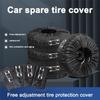 Polyester Car Auto Wheel Tire Cover Protector Car Spare Tire Cover Tyre Wheel Covers For Vehicles Dustproof Tire Bags