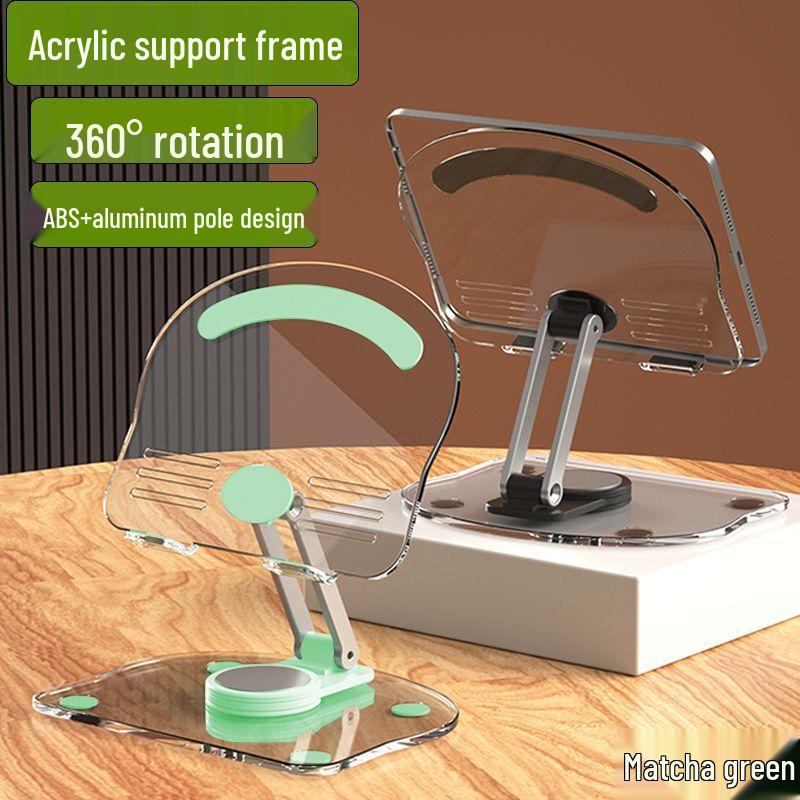 Ollymurs Clear Acrylic Foldable Desktop Stand for Tablets & Phones